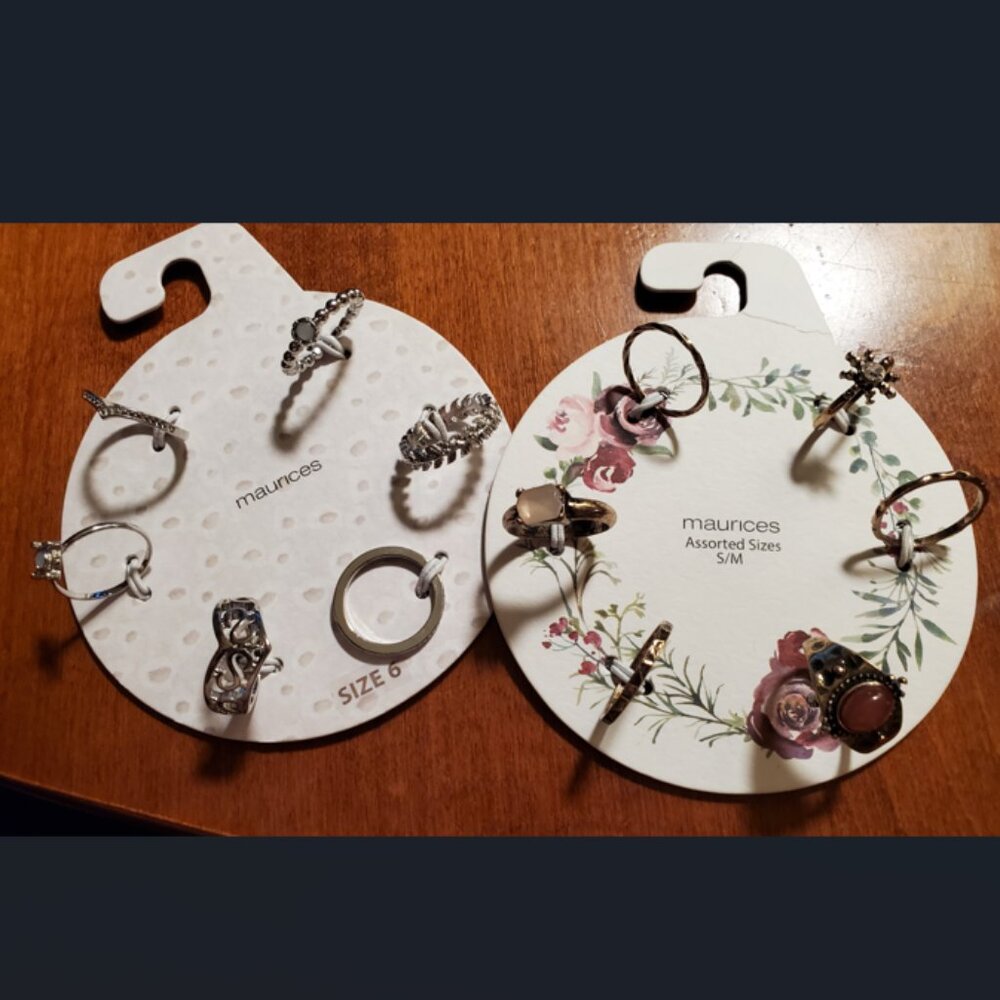 Maurice's Size 6 (S/M) rings -- Brand New!